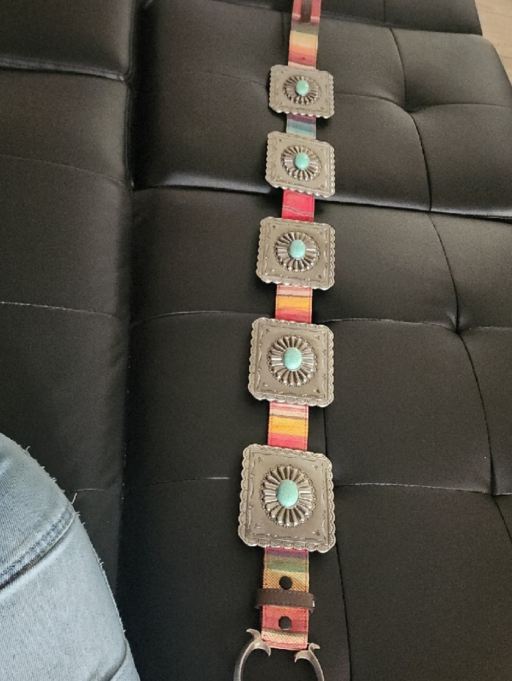 Turquoise Concho Belt - Picture 10 of 10